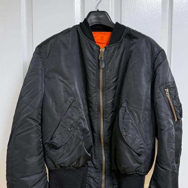 90s 미군 오리지날 ma-1 민수용 봄버 L