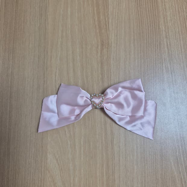 트랄랄라 히메갸루 하트버클 핑크 리본브로치