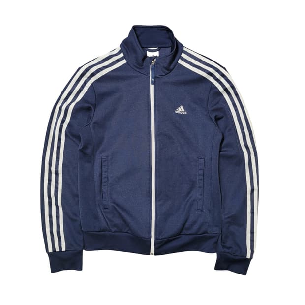 아디다스 여성 네이비 트랙탑 져지 딱붙 집업