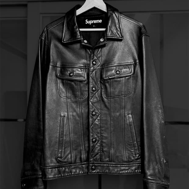 슈프림 레더 트러커 M