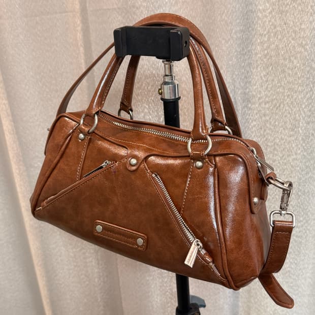 썬번프로젝트 M.O.S 미니 브라운 가방