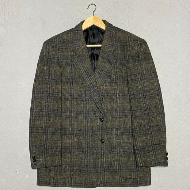 닥스 체크 울 블레이저 자켓