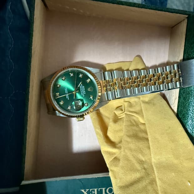 롤렉스 16233 올리브그린 다이아10p데이저스트