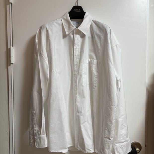 [2XL] 무신사 스탠다드 오버사이즈 옥스포드 셔츠 화이트