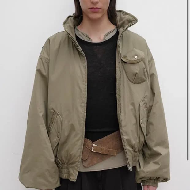 오픈와이와이 코튼 카고 봄버 자켓