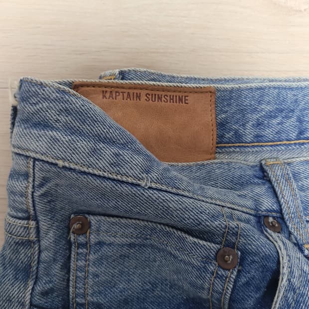 [체감 34] 캡틴선샤인 스케이트 슈컷 데님 빈티지 워시 36