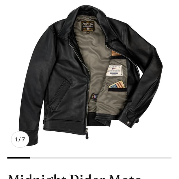 Cockpit usa 미드나이트 라이더 자켓 XL