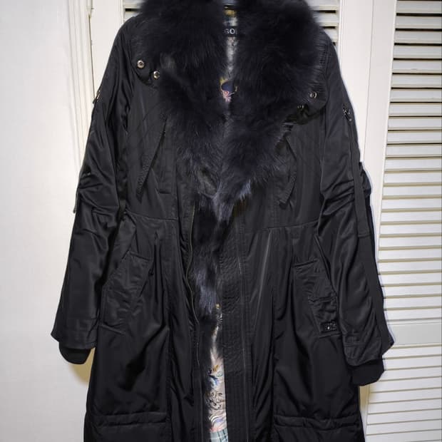 88 에고이스트 여우털 덕다운 자켓