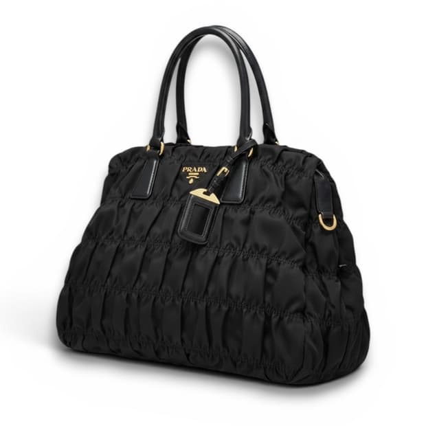 프라다 테수토 고프레 나일론 토트백