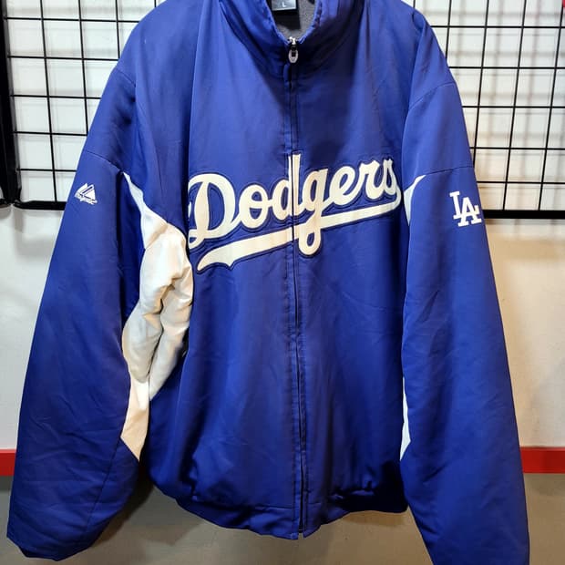 정품 마제스틱 LA 다져스 베이스볼 져지 집업