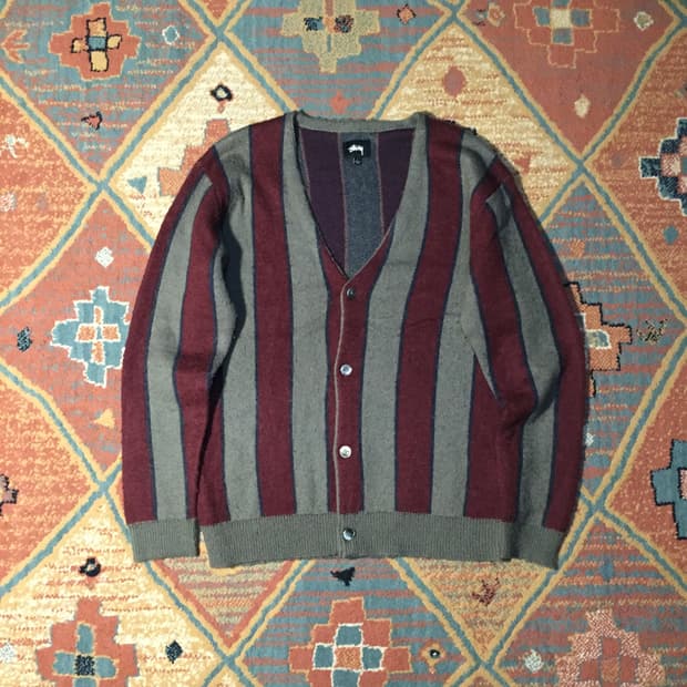 빈티지 스투시 모헤어 가디건