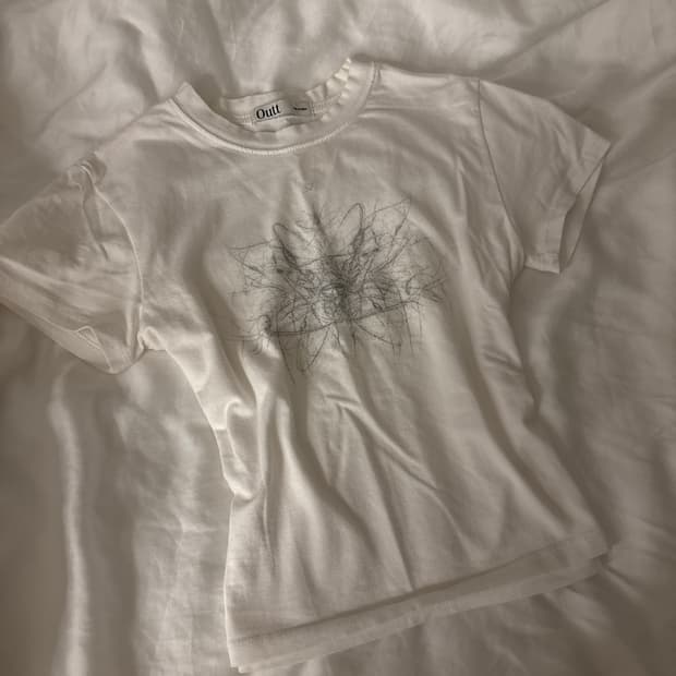 크롭 슬림핏 반팔