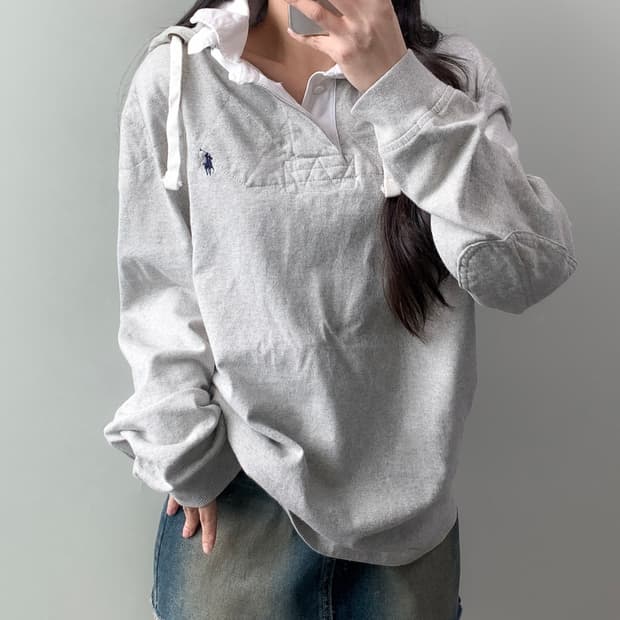 폴로 럭비 후드티