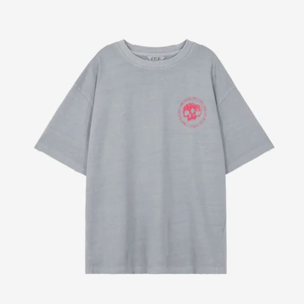 ETCE 트윈 반팔 티셔츠 그레이