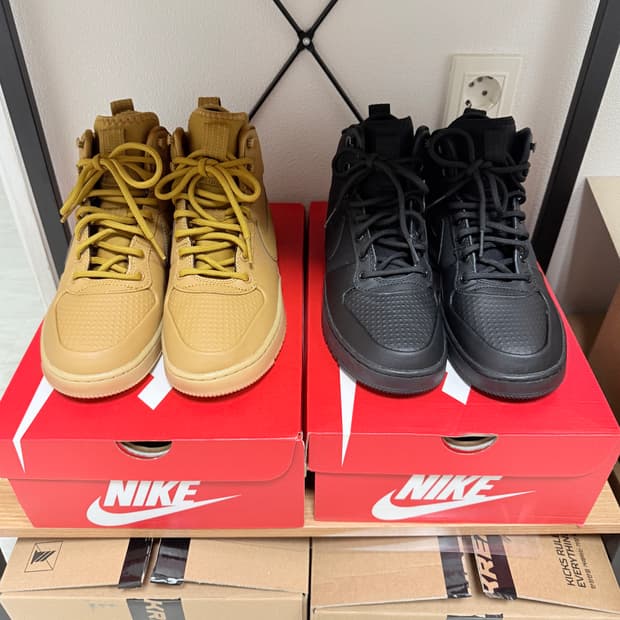 [나이키] 코트 버로우 미드 윈터 블랙/위트(255) 일괄판매