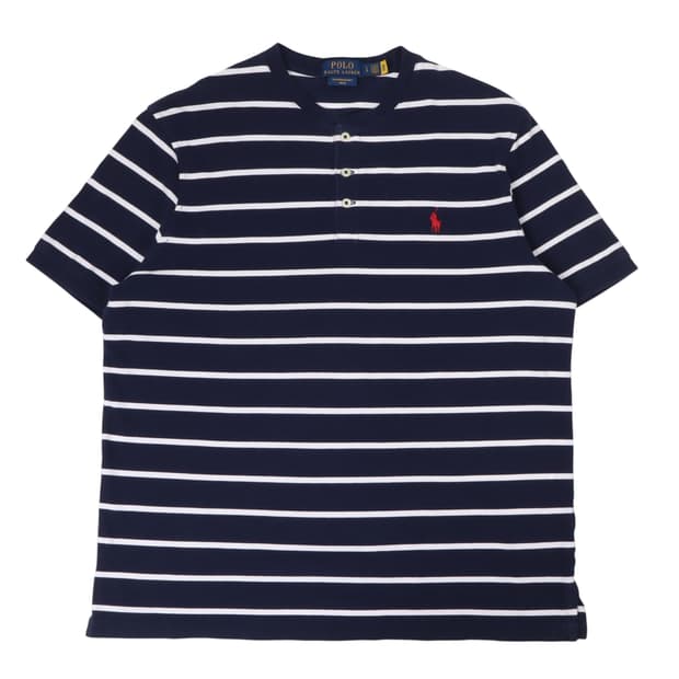 폴로 랄프로렌 QR 피더웨이트 스트라이프 버튼업 티셔츠