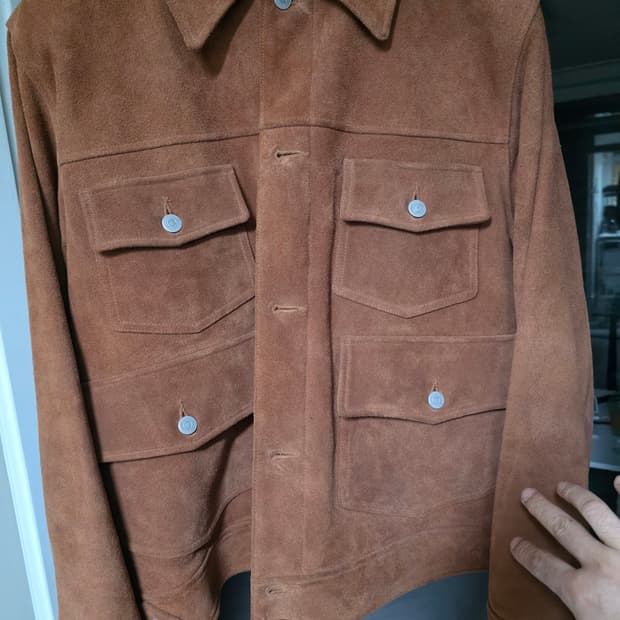 이스트로그 스웨이드 트래퍼 레더자켓