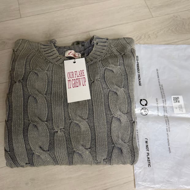 etce 리버서블 워싱 니트 L사이즈