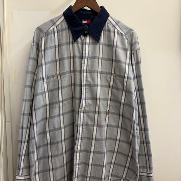 N131. 타미힐피거 월계수 빈티지 셔츠