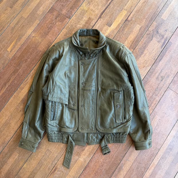 80s Italian Structural Lambskin Bomber