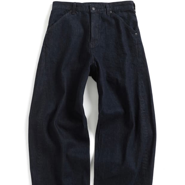 해칭룸 와이드 커브진 인디고 1사이즈