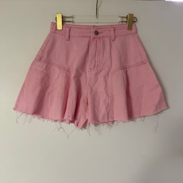 새상품 여자 피그먼트 면 반바지 S