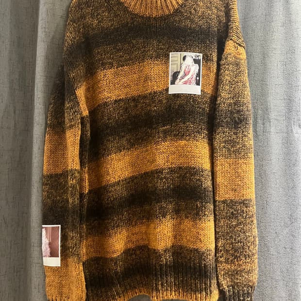 RAF SIMMONS 20AW 스트라입드 스웨터