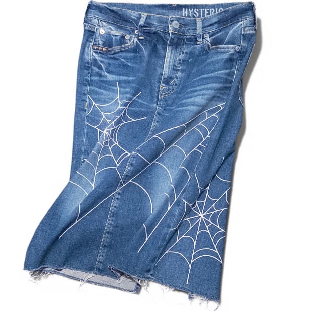 Hysteric Glamour Spider’s Web DenimSkirt