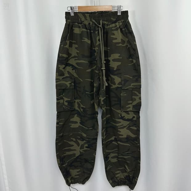 TAKEASY 남자 밀리터리 카고 밴딩바지 S (26-32인치정도)