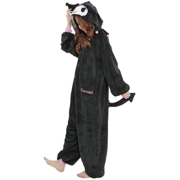 Sanrio SAZAC kuromi pajama 쿠로미 동물인형 잠옷