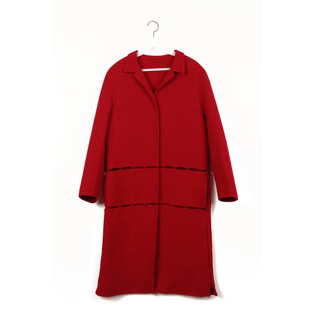 RED PATCH 코트(S)  Y2K 패치워크코트