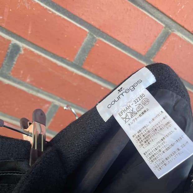 Courreges 울 미디스커트