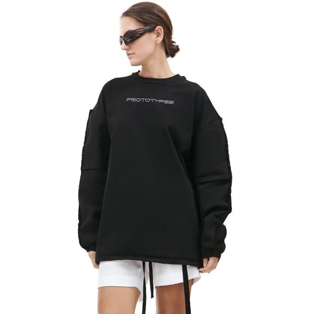 [S/M,L/XL]프로토타입스 CUT UP 크루넥 롱 슬리브리스 탑