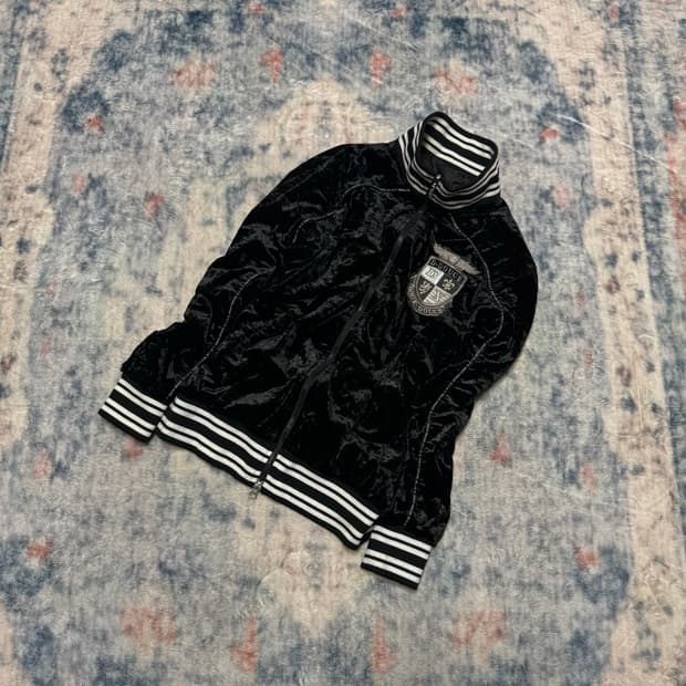 Doux douce 00s satin velour jacket