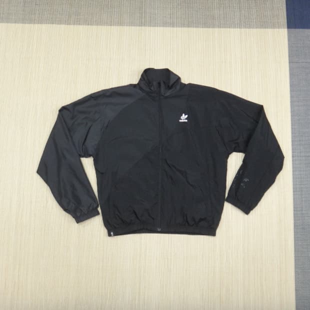 (S) 아디다스 아디컬러 패브릭 블록 우븐 트랙 탑