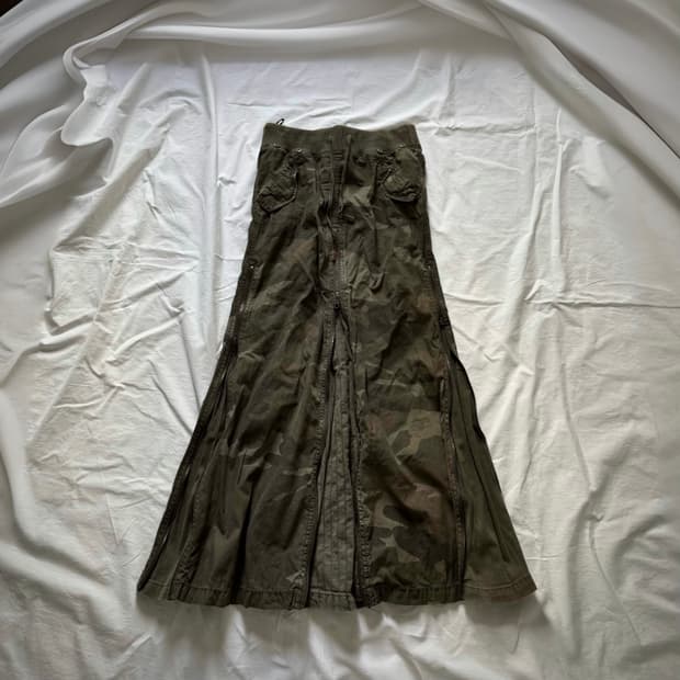 LGB goa camo 4zipper skirt