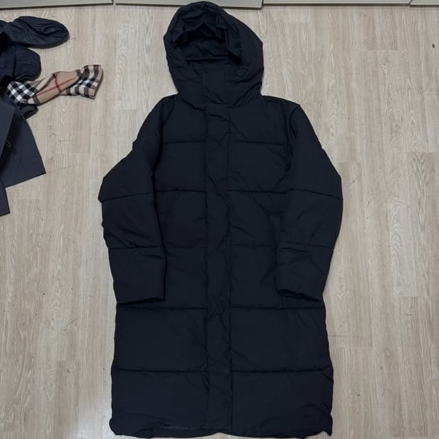 스파오 남성 다운 후드 롱패딩 XL/105 