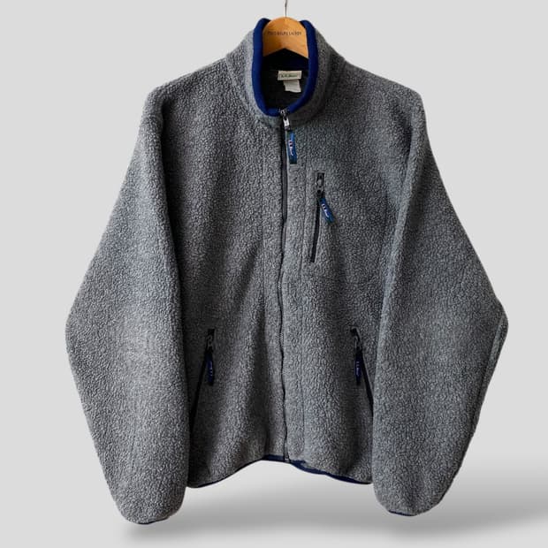 (L)빈티지 L.L.bean 엘엘빈 딥파일 후리스 집업재킷