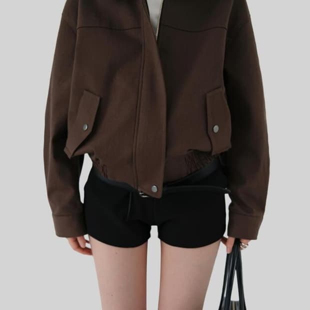 (택O) 어텀 브레드점퍼 블루종 (브라운)