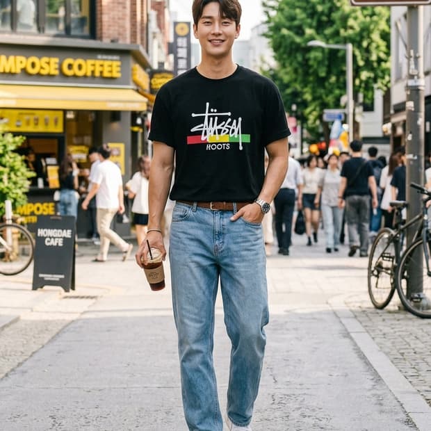 90년대 스투시 반팔 새 상품