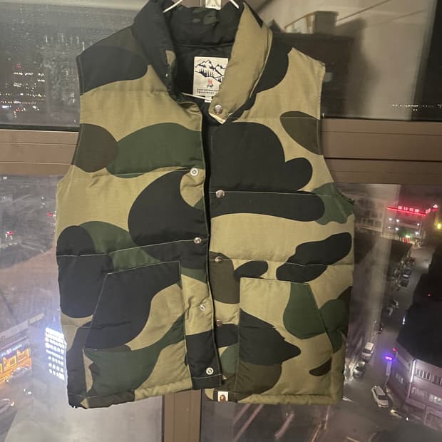 베이프 다운 베스트 조끼패딩