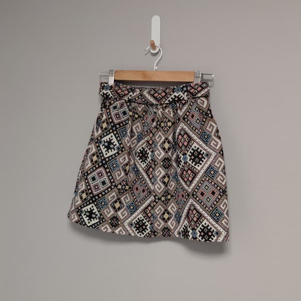 에스닉패턴 미니스커트