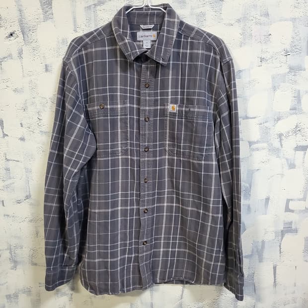 칼하트 체크 릴랙스핏 셔츠 