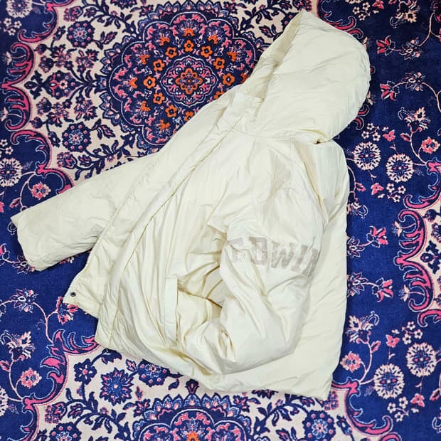 에드윈 00's 빈티지 y2k 레터링 덕다운 패딩 90size