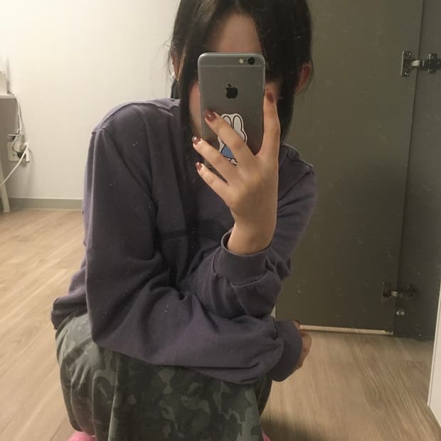 미스치프 23FW 롬버스 롱슬리브 퍼플 M 사이즈