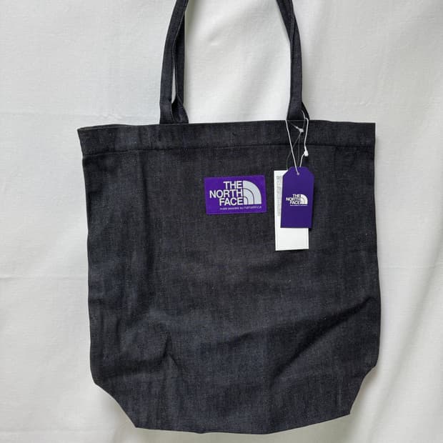 노스페이스 퍼플라벨 데님 에코백 토트백