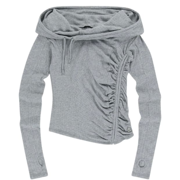 코이세이오 셔링후크후드 그레이