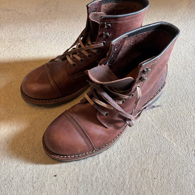 호킨스 가죽 워커 부츠