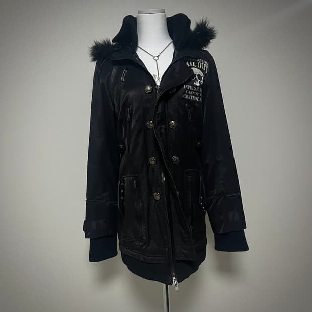 Sexpotrevenge 고스펑크 해골 자켓 섹스팟리벤지