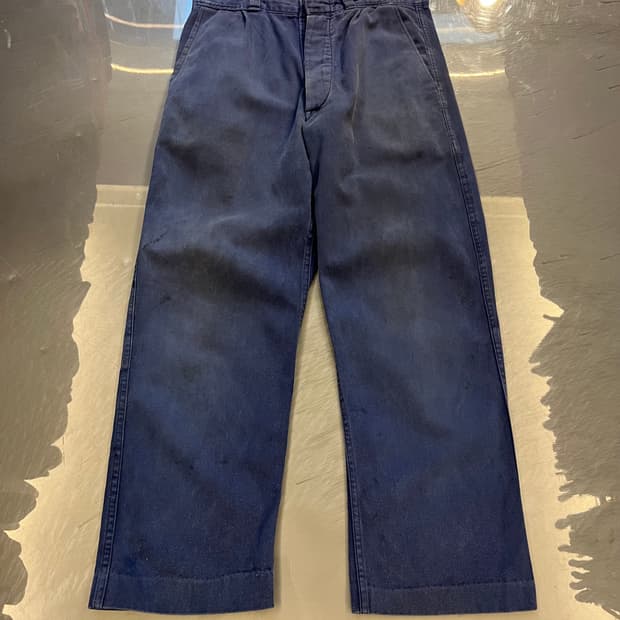 OLD VINTAGE HARD FADED FRENCH 프렌치워크팬츠